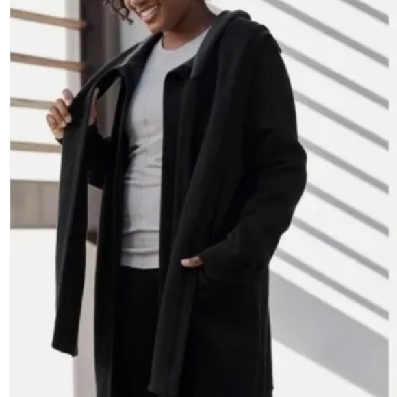 Fabletics Jackets & Blazers - Fabletics‎ Geri Long Wrap Scarf Cardigan Black